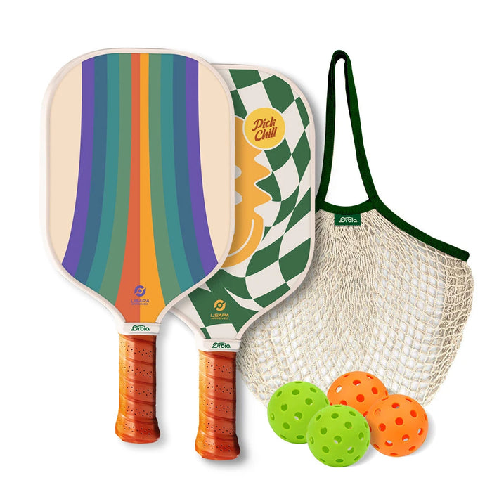 USAPA Approved Pickleball Set 2 Paddles 4 Balls Carry Bag