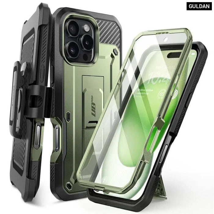 For Iphone 16 Pro Max 6.8" Ub Pro Full-Body Heavy Duty Rugged Phone Case With Built-In Screen Protector