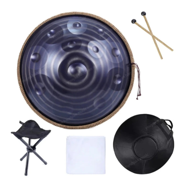 440Hz 432Hz 22Inch 12 10 9 Notes Steel Tongue Handpan Drum