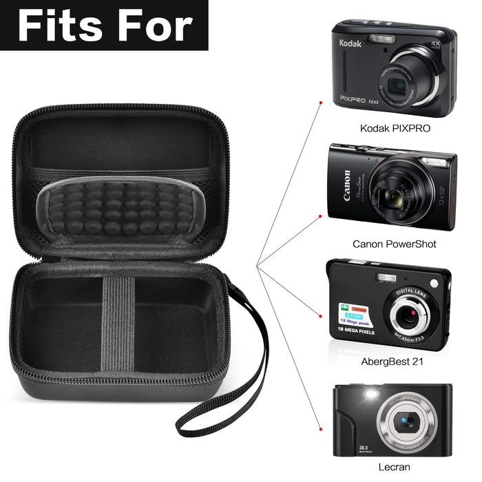 Compact Vlogging Camera Case For Sevenat Autpirlf Lecran Abergbest Aufoya Kodak Pixpro