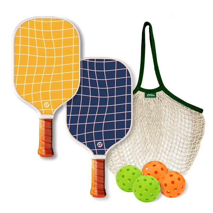 Kids Pickleball Paddle Set Glass Fiber 13Mm Pp Core Outdoor Sports