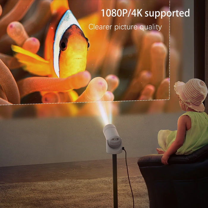 4K Android Projector - Outdoor Cinema Tv Player With Auto Calibration