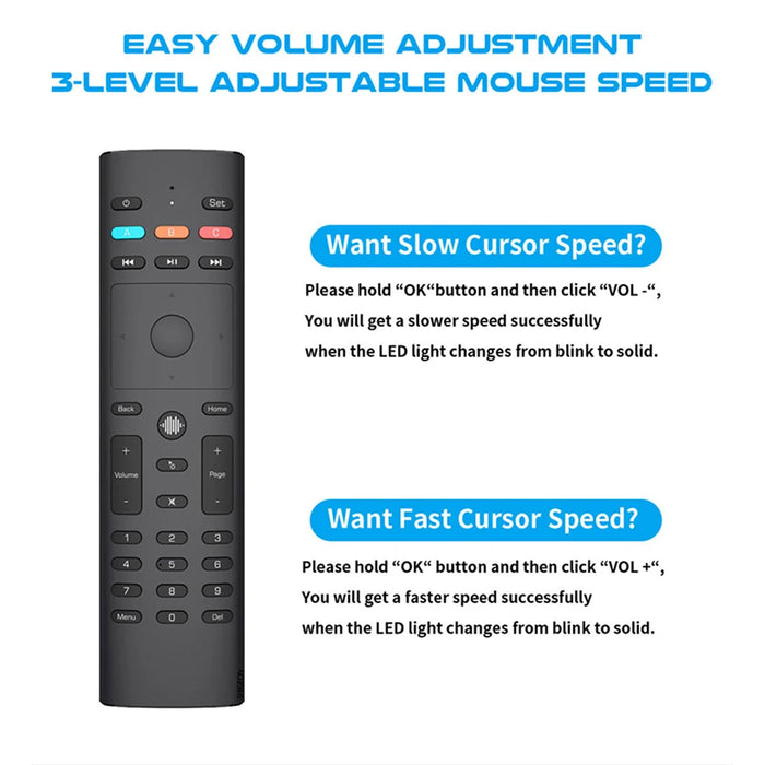 Universal Air Mouse Voice Remote For Android Tv Box - Ir Learning