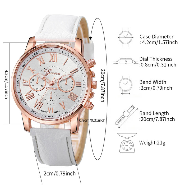 5 Piece Fashion Watch Jewelry Set - Without Box