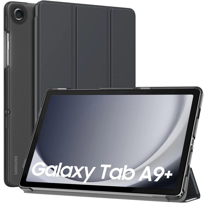 For Galaxy Tab A9 Plus 11 Inch 2023 Slim Stand Protective Smart Case With Hard Pc Translucent Back Shell