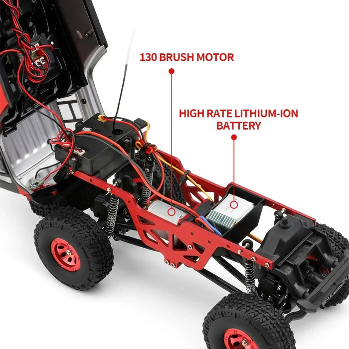 1 24 Mini Rc Car LED Lights 4wd Off Road Electric Crawler for Kids