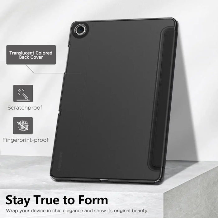 For Galaxy Tab A9 Plus 11 Inch 2023 Slim Stand Protective Smart Case With Hard Pc Translucent Back Shell