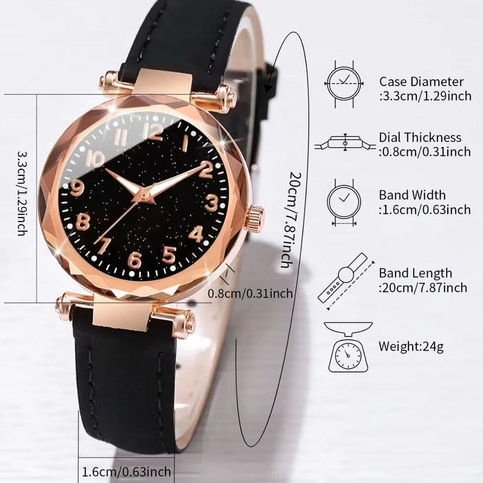 5 Piece Fashion Watch Bracelet Set