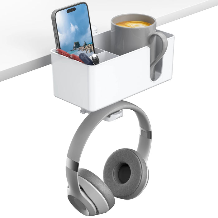 4 In 1 Desk Headphone Hanger Cup Holder Pen Storage