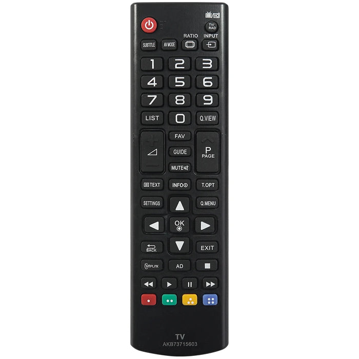 Universal Remote Control For Lg Smart Tv - Akb73715603 Compatible - Fits Various Lg Smart Tv Models