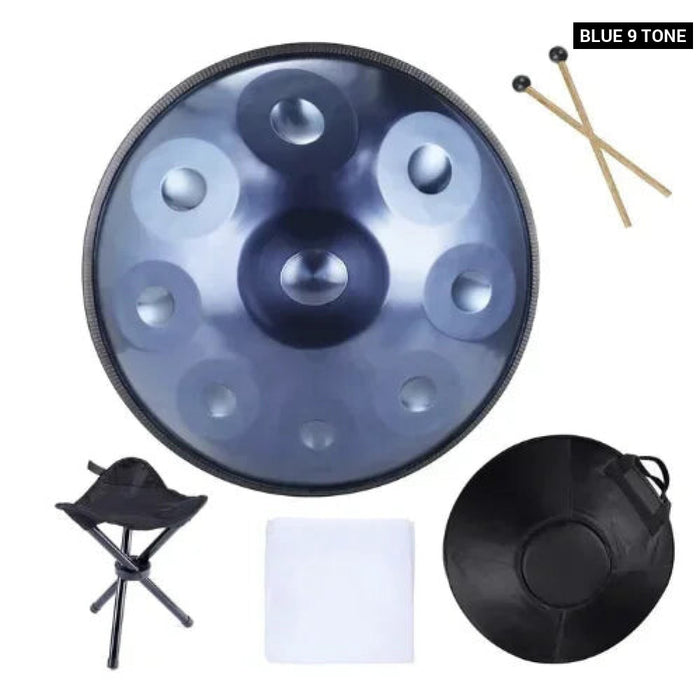 9 10 Notes 22 Inch Professional Performance Hand Pan Steel Drum In Minor D