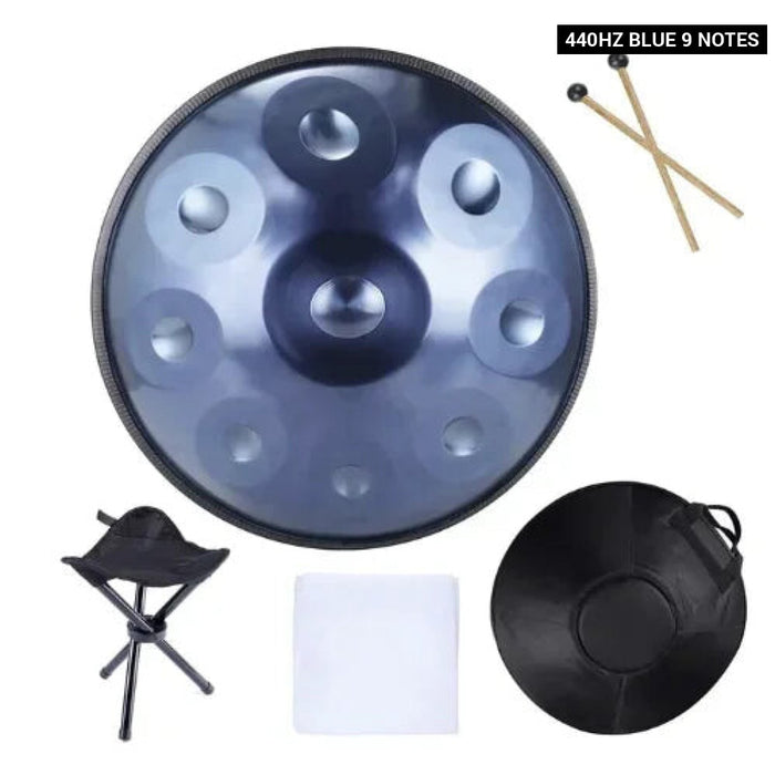 9/10/12/14 Tone 22 Inches 432Hz 440Hz D Minor Steel Tongue Handpan Drum For Yoga & Meditation