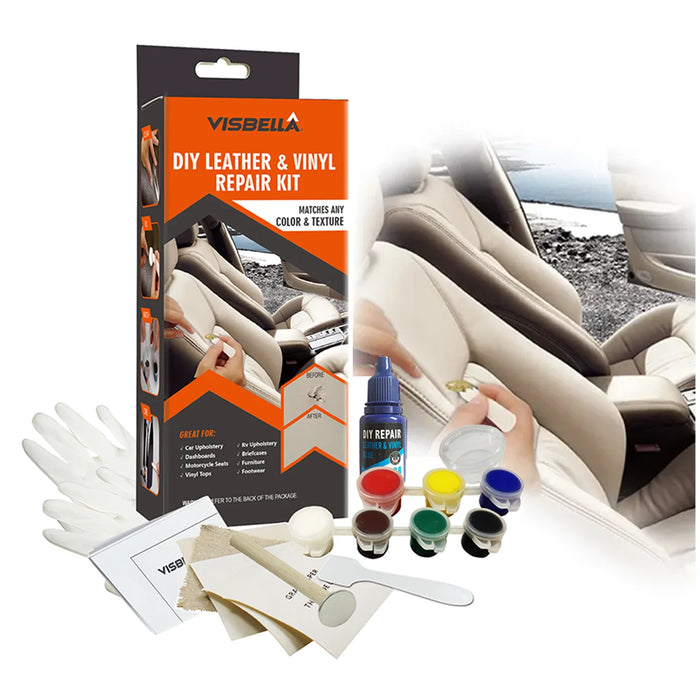 7 Colour Leather Repair Kit For Car Seats Sofas