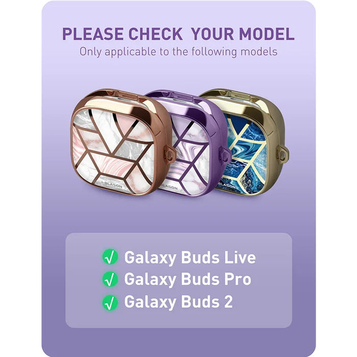 For Galaxy Buds Fe/ Buds 2 Pro (2022)/ Buds 2/ Buds Pro/ Buds Live Full-Body Stylish Protective Cosmo Case