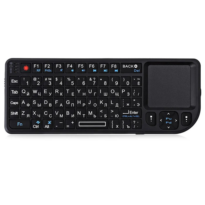 7 - Colour Backlit Wireless Keyboard With Touchpad & Flashlight - Pc / Smart Tv Box Compatible