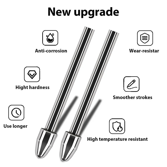 Titanium Alloy Stylus Pen Tips 4096 Pressure Sensitivity & Tilt Support Samsung Tablet Compatible