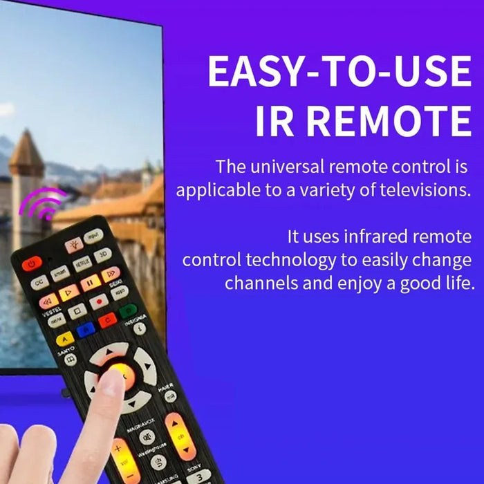 Backlit Universal Tv Remote Control - Compatible With Multiple Brands - Model Rc - G008