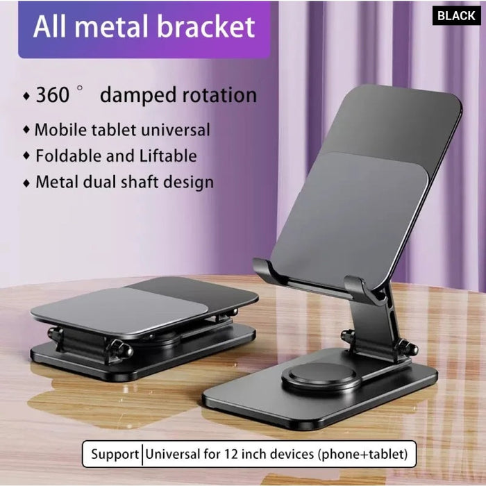 Portable Foldable 360-degree Rotating Aluminum Alloy Phone Holder