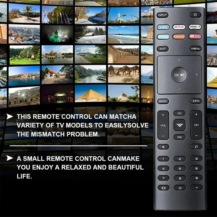 Universal Remote Xrt136 For Vizio Tv - Vudu Netflix Amazon Xumo Crackle Iheart App - D24Hne1 D24Hg9 D50Xg9 V505G9