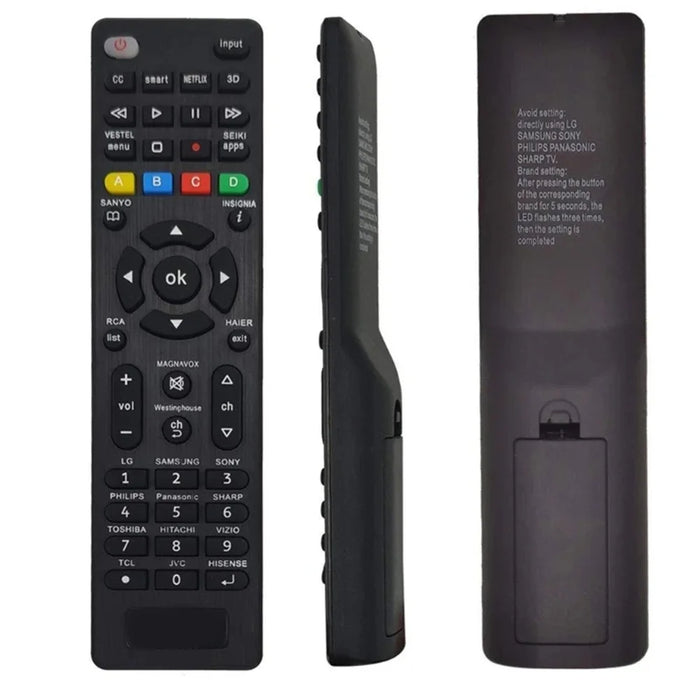 Backlit Universal Tv Remote Control - Compatible With Multiple Brands - Model Rc - G008