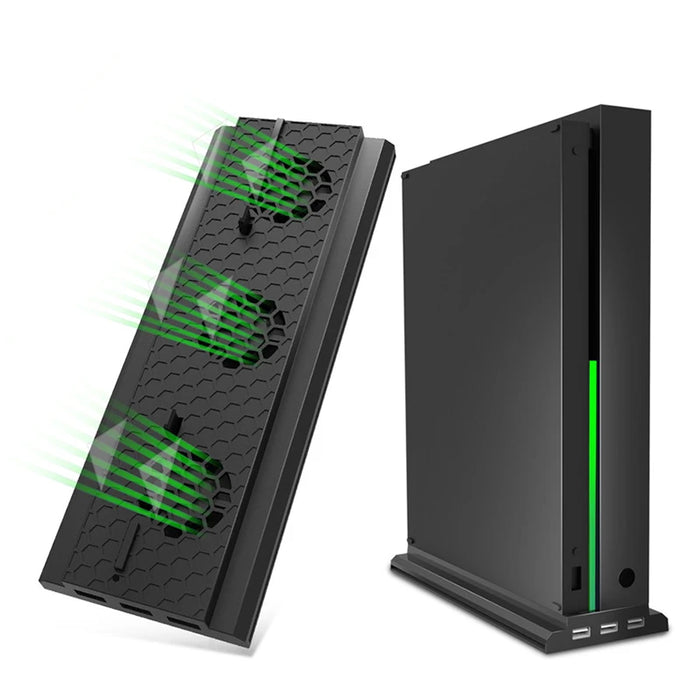 Vertical Cooling Stand For Xbox One X Console 3 Usb Ports