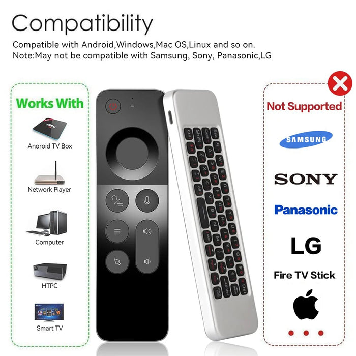 2.4G Universal Voice Remote Air Mouse For Android Tv Box & Windows Pc