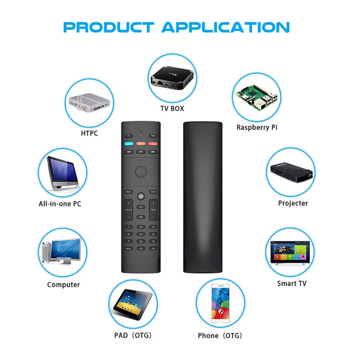 Universal Air Mouse Voice Remote For Android Tv Box - Ir Learning