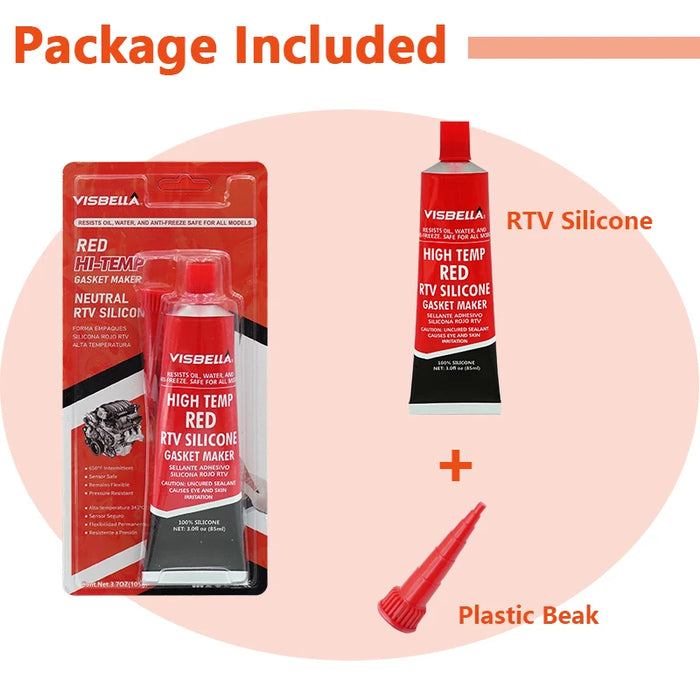 High Temp Rtv Silicone Gasket Maker Engine Sealant Repair Tool