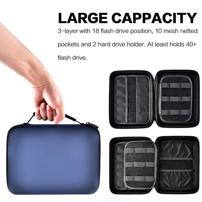 Usb Flash Drive Case - Thumb Drive Holder Organizer Memory Card Sd Sdxc Sdhc Card Storage Bag