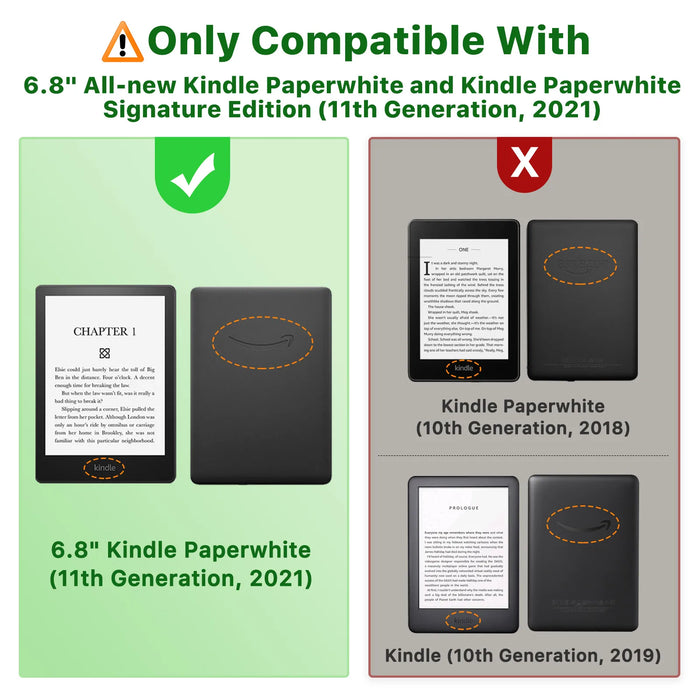 For 6.8" Kindle Paperwhite 11Th Gen-2021 And Kindle Paperwhite Signature Edition Ultra Clear Soft Transparent Tpu Case