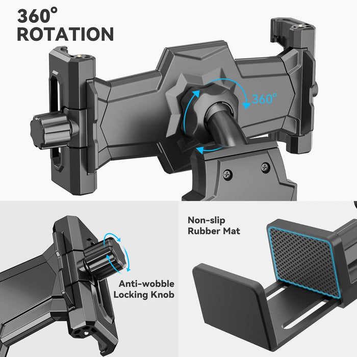 Adjustable Airplane Tablet Holder 360 Rotation