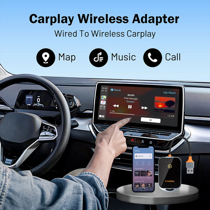 2In1 Wireless Carplay & Android Auto Adapter - Fast Connect Dongle For Car