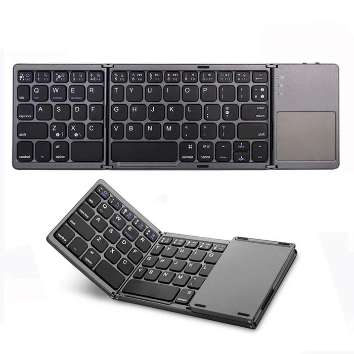 Portable Triple Folding Keyboard For Windows Android Ios - B033