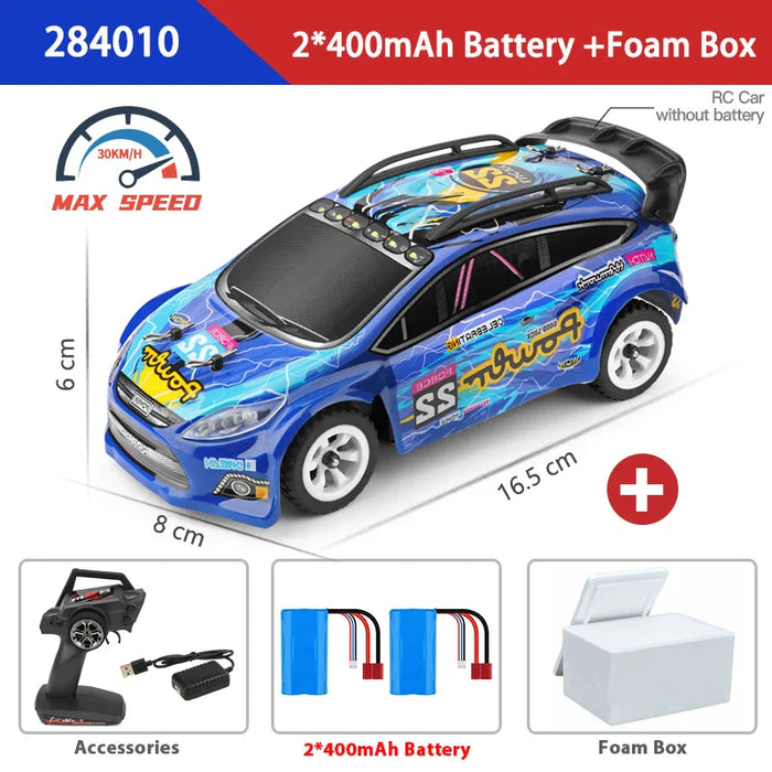 1 28 4wd Rc Car W/ LED Lights 30km/h Off Road Drift Vehicle