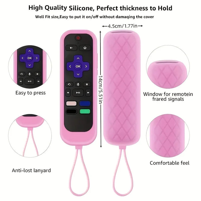 Silicone Protective Case For Roku Tcl Express Rc280 Rcal7R Remote - Dust - Proof Anti - Slip