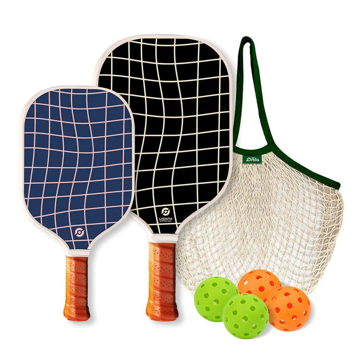 Family Pickleball Paddle Set Glass Fiber 13Mm Pp Core Outdoor Sports