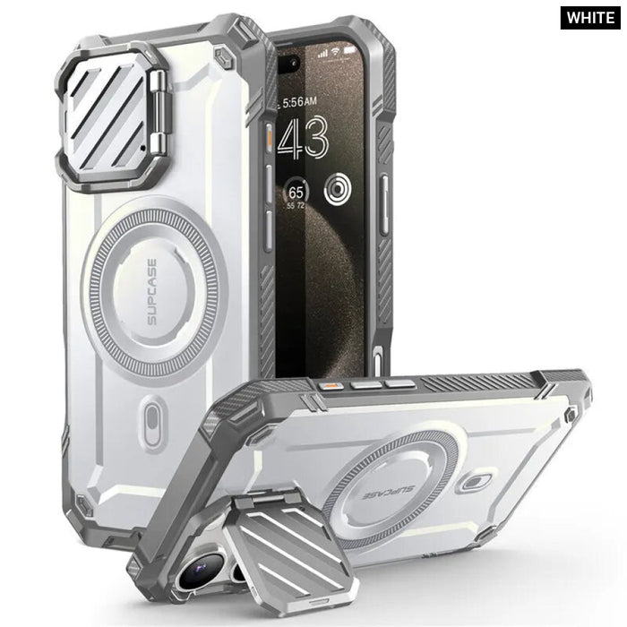 For Iphone 16 Pro 6.3" Ub Mag Xt Heavy Duty Rugged Strong Magnetic Phone Case With Camera Cover