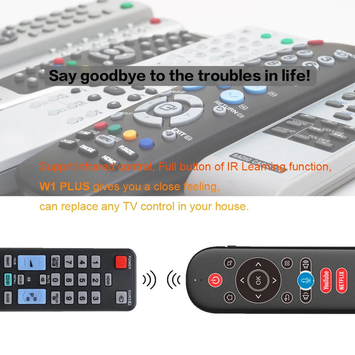 2.4G Rf Air Mouse Remote For Android Tv Box - W1 Plus Mini Keyboard