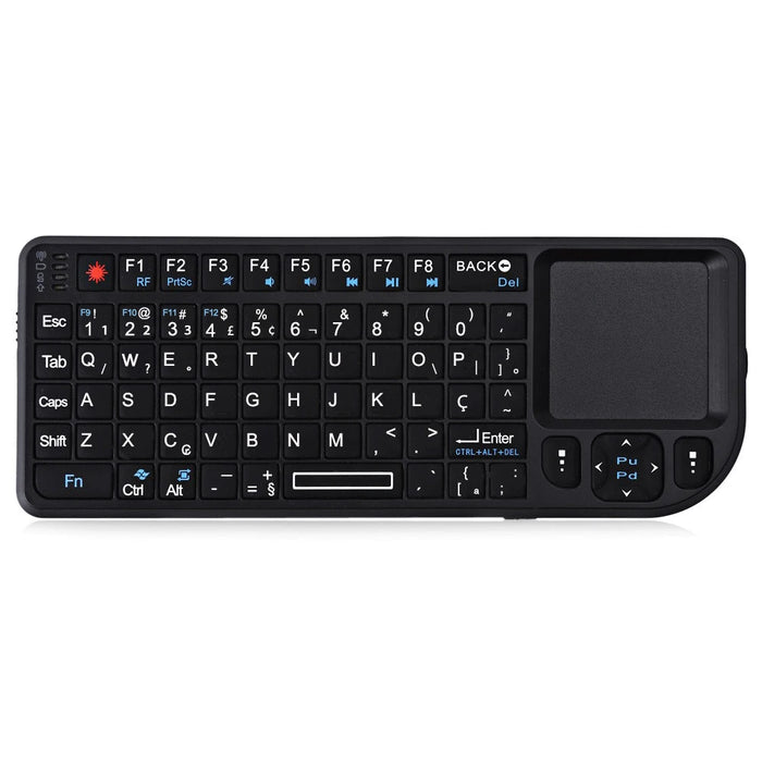 7 - Colour Backlit Wireless Keyboard With Touchpad & Flashlight - Pc / Smart Tv Box Compatible