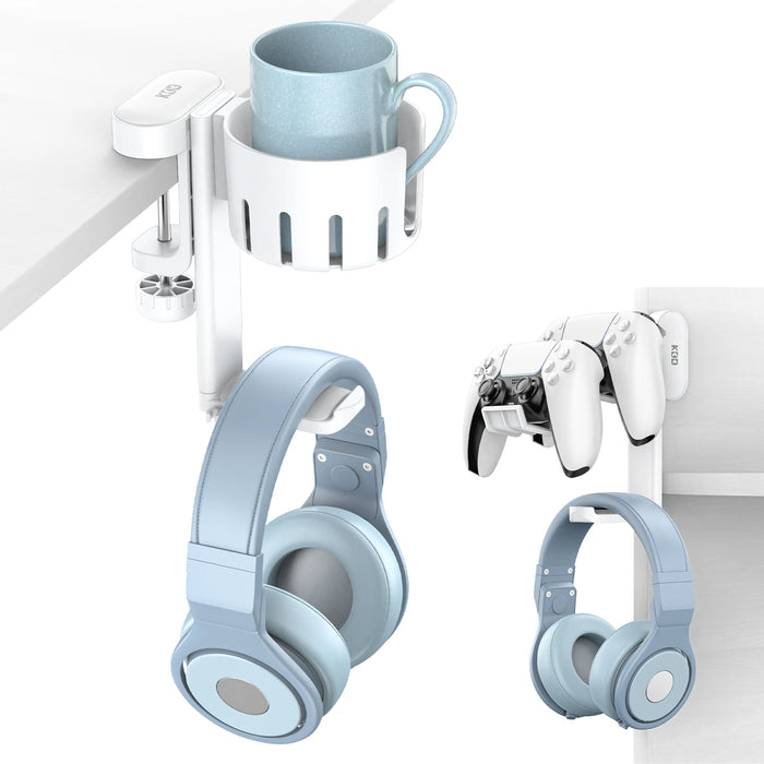 2 In 1 Rotatable Headphone Stand Cup Holder