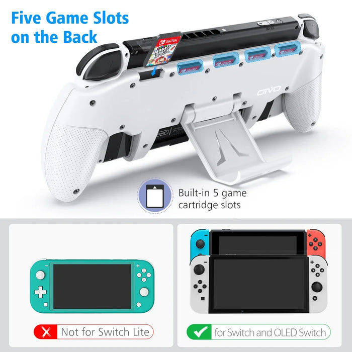 Adjustable Grip Holder For Nintendo Switch 5 Card Slots