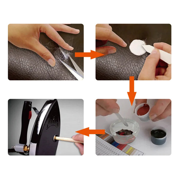 7 Colour Leather Repair Kit For Car Seats Sofas