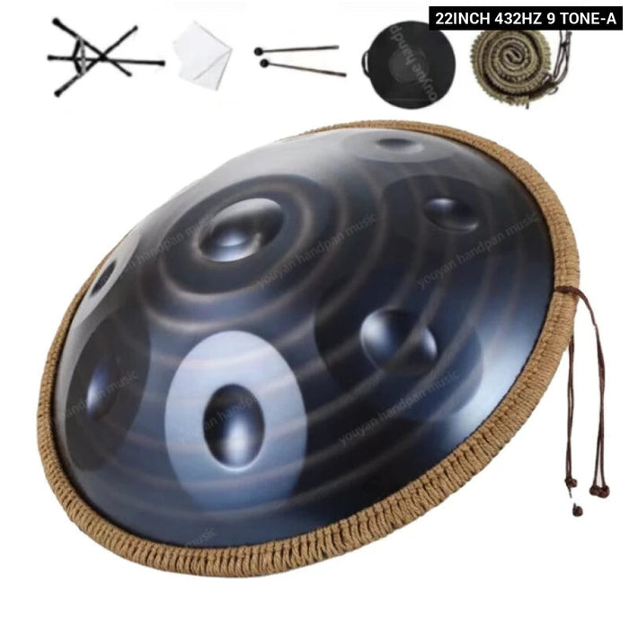 440Hz 432Hz 22Inch 12 10 9 Notes Steel Tongue Handpan Drum