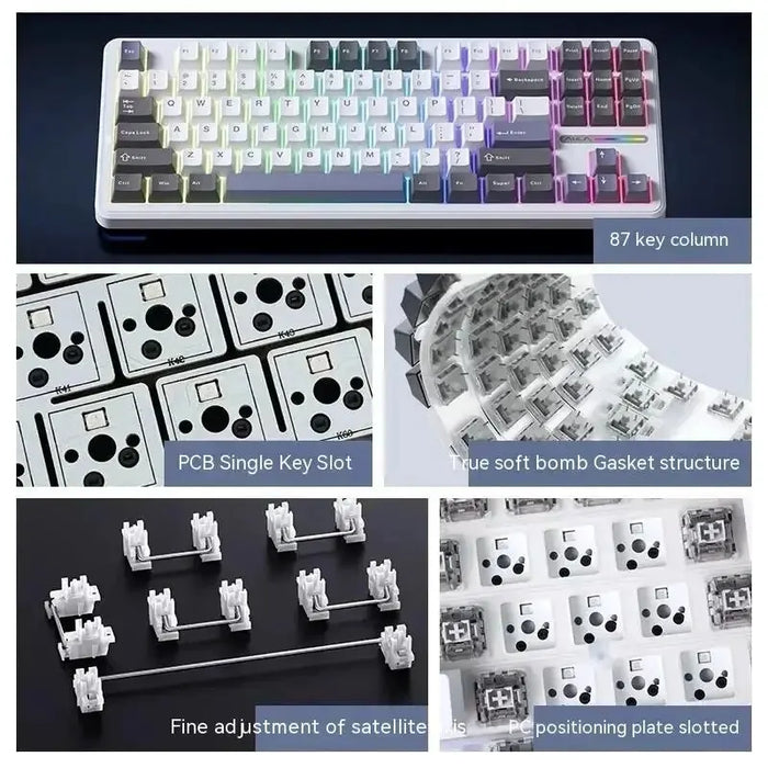 Wireless RGB Mechanical Keyboard with 87 Keys