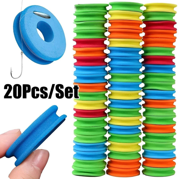 20 Foam Spools For Fishing Line Storage (4.5Cm/1.77In)