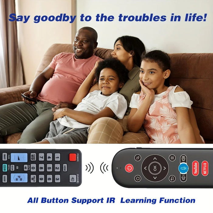 2.4G Wireless Voice Remote Control With Backlit Keyboard For Android Tv Box