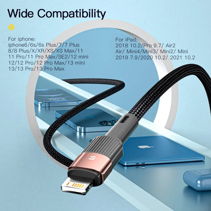 Essager Fast Charging USB Cable for Iphone 2.4a