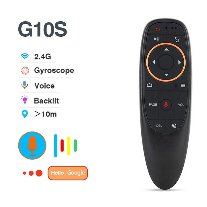 Universal Voice Remote Control - 2.4G Wireless Backlit With Gyroscope Air Mouse For Android Tv Pc