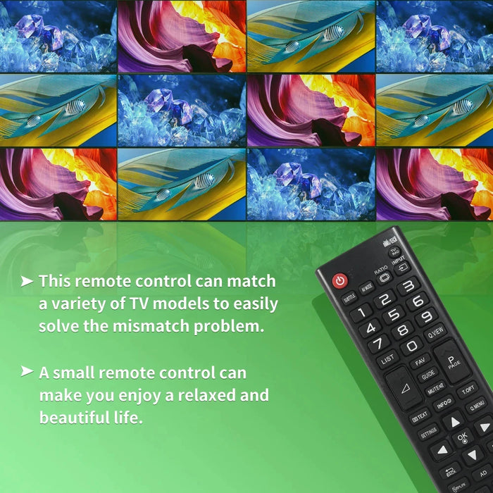 Universal Remote Control For Lg Smart Tv - Akb73715603 Compatible - Fits Various Lg Smart Tv Models