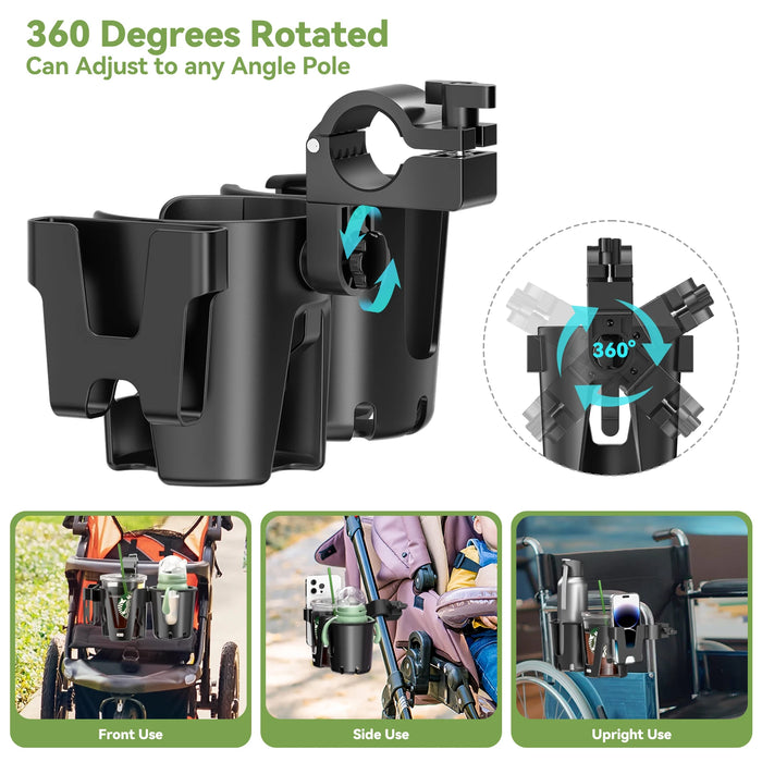 Universal Stroller Bike Cup Holder Phone Mount